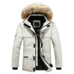 Men Thick Casual Turn Down Collar Mens Winter Jackets Parkas Coats Mens Winter Coats Fashion Hooded Parkas Warm Winter Jackets