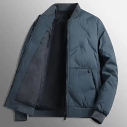 Autumn and Winter Fashion Solid Color Windproof Thickened Warm Cotton-Padded Jacket Men's Casual Loose Sports Large Size Coat