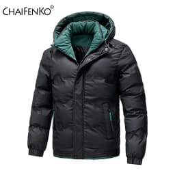 New Comfortable Hooded Fashion Solid Men Parka Winter Thicken Keep Warm Windproof Jacket Outdoors Loose Casual Versatile Coat