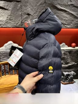 Italian High-End Outdoor Capsule Traveler Anti-Cold Clothing Seamless Glued Partition Filled Cotton Hat Men Cotton Jacket