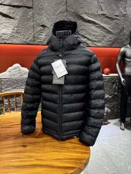 Italian High-End Outdoor Capsule Traveler Anti-Cold Clothing Seamless Glued Partition Filled Cotton Hat Men Cotton Jacket