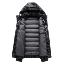 Thermal Coats Mens Thick Warm Glossy Shiny Jackets Brand Outwear Men's Clothing Winter Men's Hooded Parkas Windbreaker Fashion