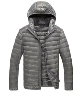 2026 Royal Blue Hooded Parkas Men's Zipper Control Winter Jacket Fashion Hot Sale Jaqueta Plus Size S-5XL Lightweight Warm Coats