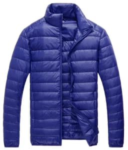 2026 Royal Blue Hooded Parkas Men's Zipper Control Winter Jacket Fashion Hot Sale Jaqueta Plus Size S-5XL Lightweight Warm Coats