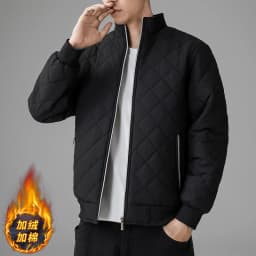 New Men's Outdoor Fashion Trend Windproof Warm Cotton Clothes Comfortable Versatile Breathable Sports Leisure Collar Jacket