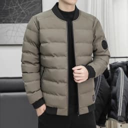 New Men's Outdoor Fashion Trend Windproof Warm Cotton Clothes Comfortable Versatile Breathable Sports Leisure Collar Jacket