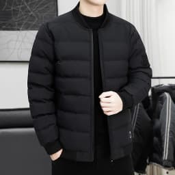 New Men's Outdoor Fashion Trend Windproof Warm Cotton Clothes Comfortable Versatile Breathable Sports Leisure Collar Jacket