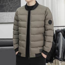 New Men's Outdoor Fashion Trend Windproof Warm Cotton Clothes Comfortable Versatile Breathable Sports Leisure Collar Jacket