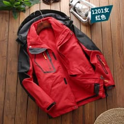 Windbreake Outdoor Fashion Casual Camping Men Waterproof Jacket Coat Two-pieces Sets 3 in 1 Jacket Male Fleece Outerwear