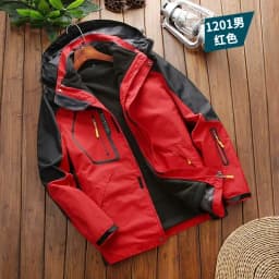 Windbreake Outdoor Fashion Casual Camping Men Waterproof Jacket Coat Two-pieces Sets 3 in 1 Jacket Male Fleece Outerwear