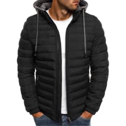 Men's Jacket Parkas Autumn Winter Comfort Warm Hooded Jackets Coats Casual Solid Long Sleeve Windbreak Parka S-3XL Men's Coat