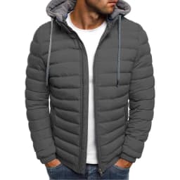 Men's Jacket Parkas Autumn Winter Comfort Warm Hooded Jackets Coats Casual Solid Long Sleeve Windbreak Parka S-3XL Men's Coat