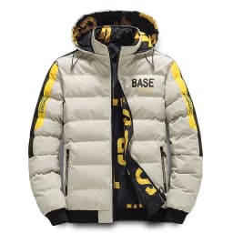 Double Sided Outerwear Men's New Cotton Padded Parkas Men Autumn Winter Jacket Brand Warm Comfortable Down Jacket Removable Hat