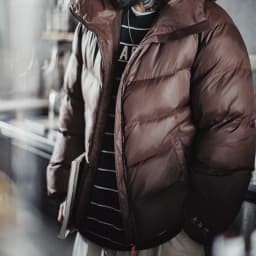 Maden Men's Hooded Cotton-padded Jacket Quilted Puffer Short Coat Outddor Waterproof Windproof Warm Soft Jackets for Fall Winter