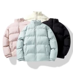 Winter Thermal Thick Unisex Jackets Fashion Warm Snow Couples Coat Parkas Loose Oversized Puffer Coat Outwear Apricot Blue Parka