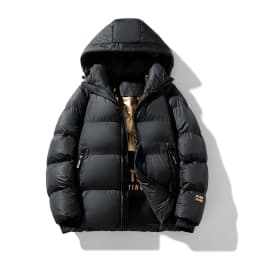 Mens Womens Winter Jacket Parkas Men Casual Loose Thicken Warm Mens Parkas Solid Stand Collar Winter Windproof Fashion WarmCoat