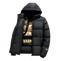 Mens Womens Winter Jacket Parkas Men Casual Loose Thicken Warm Mens Parkas Solid Stand Collar Winter Windproof Fashion WarmCoat