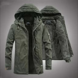 Winter Mid-length Jackets Men Military Fur Lined Thicken Warm Windbreaker Coats Mens High Quality Outdoor Tactical Parka Outwear