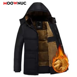 Men's Fashion Windbreaker Parka Overcoat Streetwear Autumn Winter Coat Windproof Casual Warm Hombre New Male Jacket Outdoors