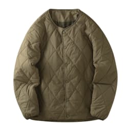 Dukeen Vintage Lingge Stitched Cotton Jacket for Men Winter Solid Color Thin Warm Collarless Windproof Coats Men's Clothing