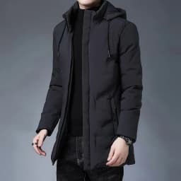 New Brand Hooded Casual Fashion Long Thicken Outwear Parkas Jacket Men Winter Windbreaker Coats Men Clothing High Quality parkas