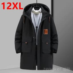 Winter thick medium-length cotton coat plus size loose winter jacket tide jacket big yards clothing man 12XL 11XL 10XL Parkas