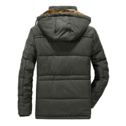 Thick Warm Winter Parka Men Fleece Hooded Mens Winter Outdoor Coat Military Fur Cargo Jackets Mens Overcoat velvet Streetwear