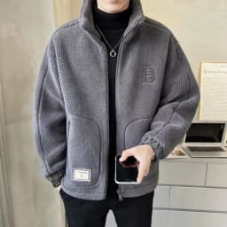 2025 New Men's Thickened Lamb Velvet Jacket Casual Autumn Winter Leisure Clothes Brand 16EME NORD Business Gentleman Style