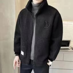 2025 New Men's Thickened Lamb Velvet Jacket Casual Autumn Winter Leisure Clothes Brand 16EME NORD Business Gentleman Style