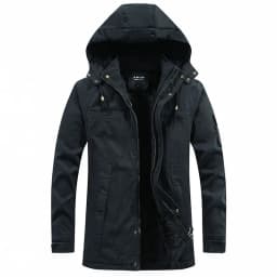 Men Washed Cotton Thick Fleece Casual New parka Winter Warm Varsity Jacket Men Parkas Coat Military Windproof Hooded Jackets Man