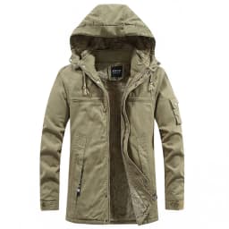 Men Washed Cotton Thick Fleece Casual New parka Winter Warm Varsity Jacket Men Parkas Coat Military Windproof Hooded Jackets Man