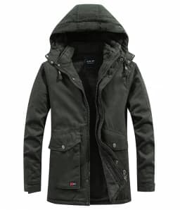 Men Washed Cotton Thick Fleece Casual New parka Winter Warm Varsity Jacket Men Parkas Coat Military Windproof Hooded Jackets Man