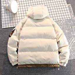 Coats Fashion Men Casual Solid Color Hooded Parkas Male Black Khaki Warm Male Coat Padded Jacket Men Winter Parkas Thick Jacket
