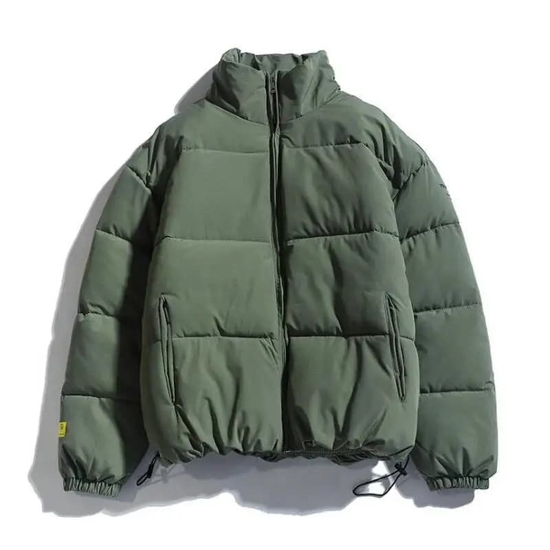 2026 Winter Coat Men's Warm Parkas Streetwear Cotton Coats Slim Male Jackets Solid Windproof Padded Coat Mens Clothing