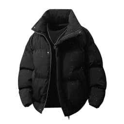 New Arrived Unisex Parkas Winter Starry Sky Design Trendy Brand Parkas Couple Style Thick Bread Jacket New in Men Women Parkas