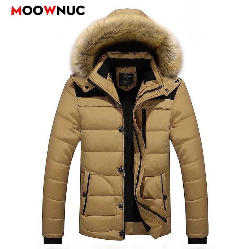 Men's Fashion Windbreaker Parka Coat Streetwear Windproof Men Clothing Casual Autumn Winter Warm Hombre Male Jacket for Outdoors