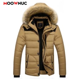 Men's Fashion Windbreaker Parka Coat Streetwear Windproof Men Clothing Casual Autumn Winter Warm Hombre Male Jacket for Outdoors