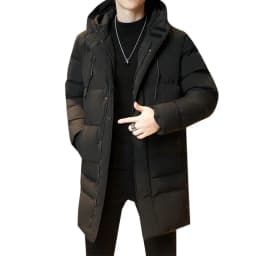 Windbreak Hooded Parkas Male Padded Long Jacket Parkas New Men Casual Korean Style Parkas Men Wind Breaker Outdoor Snow Jacket