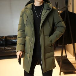 Windbreak Hooded Parkas Male Padded Long Jacket Parkas New Men Casual Korean Style Parkas Men Wind Breaker Outdoor Snow Jacket