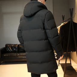 Men Long Cotton Parkas Men Hooded Youth Casual Versatile Long Jacket Men Autumn and Winter Snow Clothing Thermal Jacket