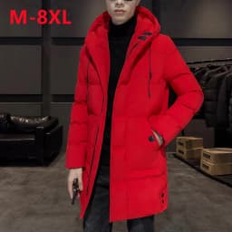 Parkas Male Long Parkas Plus Size 8xl 7xl 6xl Men Casual Warm Padded Windbreak Outerwear Winter Parkas Men Thick Warm Jacket