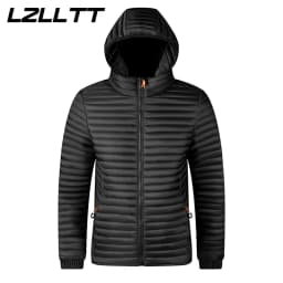 Men New Autumn Winter Warm Waterproof Parkas Jacket Coat Mens Casual Fashion Windproof Outwear Detachable Hat Parkas Coats Male