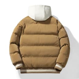 Casual Stand Collar Parka for Men Clothing Big Size Men's Thick Warm Bomber Jacket Autumn Winter Fleece Slim Fit Coat