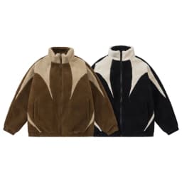 2025 Winter New Fashion Men’s Color-coded Casual Trendy Stand Collar Simple Basic Wool Jackets Male Quilted Coats Clothes Tops