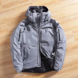 Men's Cotton Jacket Hooded Warmth Outdoor Casual Fashionable Winter Spring Autumn Standard Fit Zipper Closure  Color
