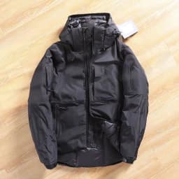 Men's Cotton Jacket Hooded Warmth Outdoor Casual Fashionable Winter Spring Autumn Standard Fit Zipper Closure  Color