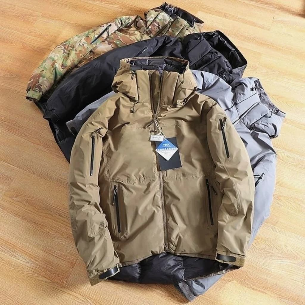 Men's Cotton Jacket Hooded Warmth Outdoor Casual Fashionable Winter Spring Autumn Standard Fit Zipper Closure  Color