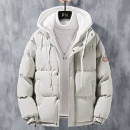 Winter Men's Padded Jackets Fashion Men Cotton Warm Down Hooded Parkas Coats Casual Men Thermal Windbreaker Coats Clothing 5XL