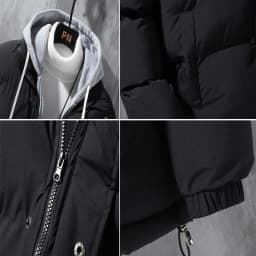 Winter Men's Padded Jackets Fashion Men Cotton Warm Down Hooded Parkas Coats Casual Men Thermal Windbreaker Coats Clothing 5XL