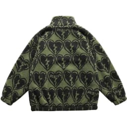 Winter New Lambswool Parka Jacket Men Coat Fashion Print Streetwear Harajuku Oversize Thickening Fleece Outerwear M-XXL